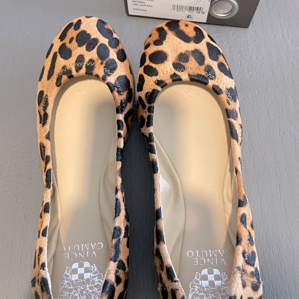 Vince Camuto Leopard Print Flats